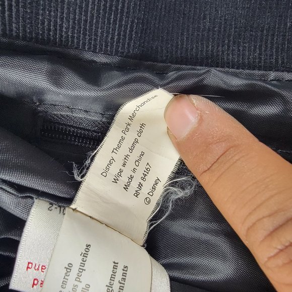 Disneyland Embroidered Mickey Mouse Black Tweed Tote Bag Book Bag - Picture 7 of 11